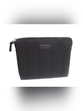 Mackage Black Quilted Zippered Pouch Clutch
